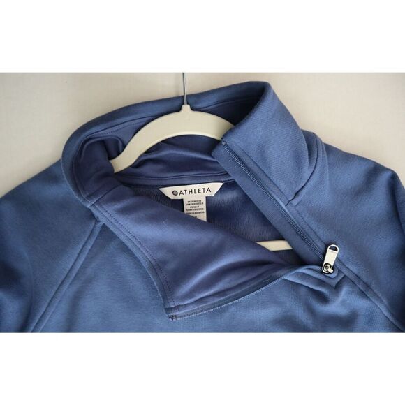 Athleta 787313-002 Women's Sz S Chrome Blue Cozy Karma L/S Sweatshirt Dress - Picture 3 of 15